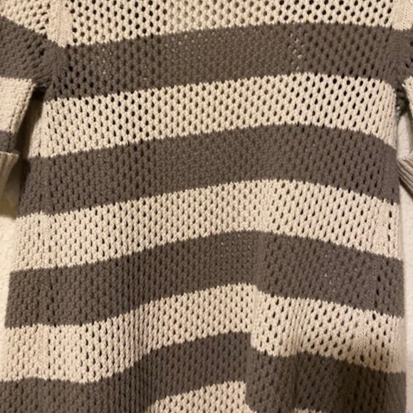 Beige Striped Sweater - Picture 3 of 4